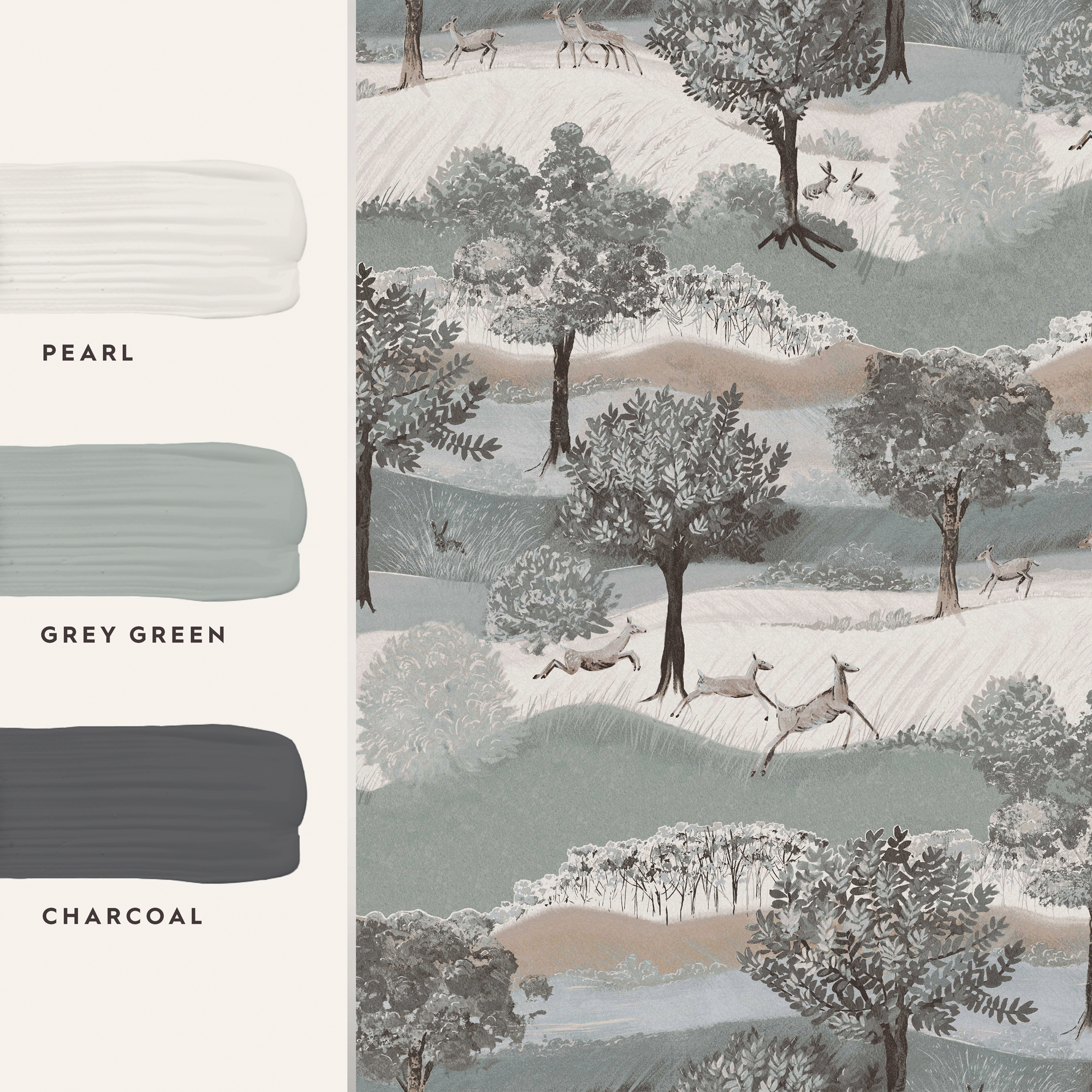 Tapet Laura Ashley Hartingdon Jade Grön 119858