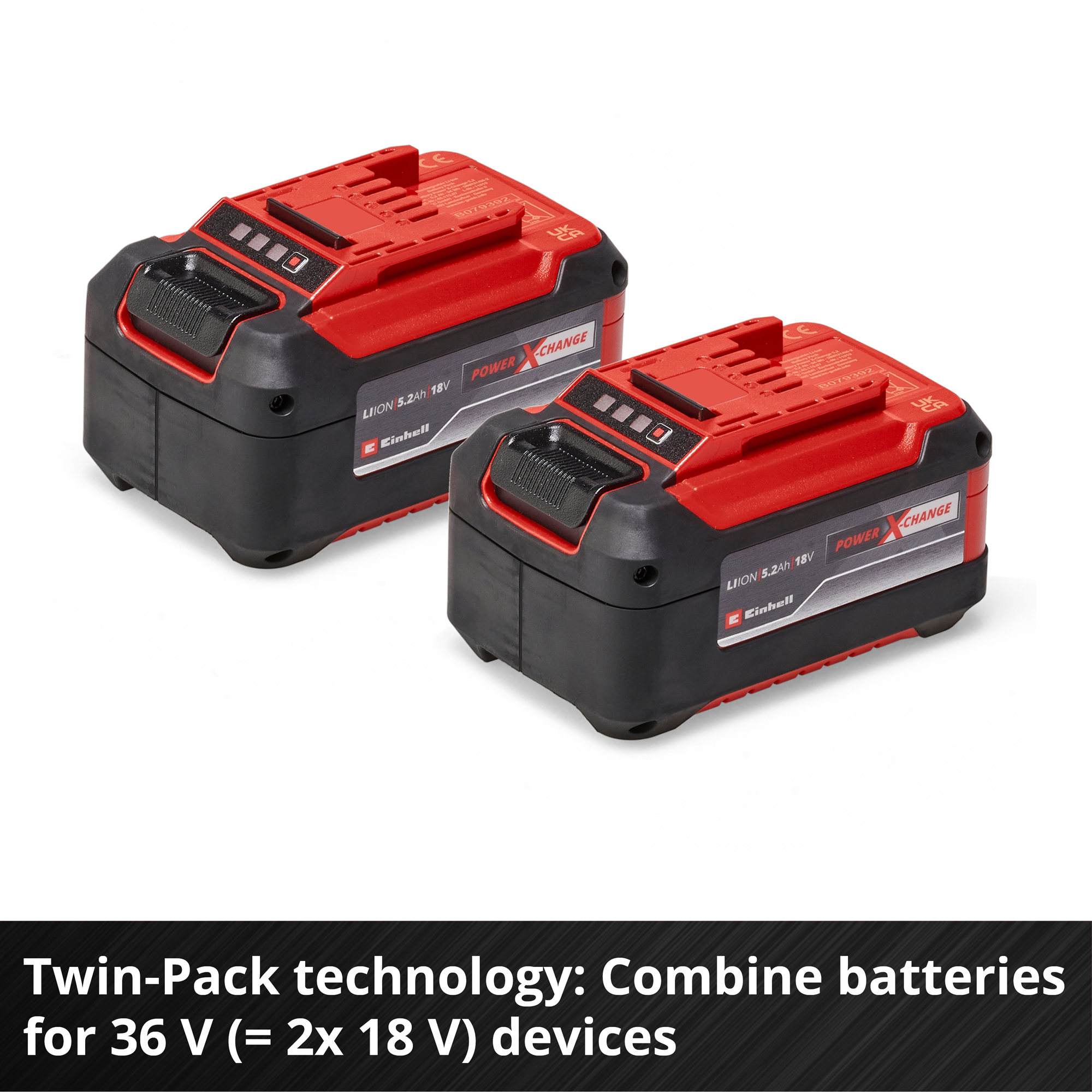 Batteri Einhell 2x18V 5,2Ah PXC-Twinpack