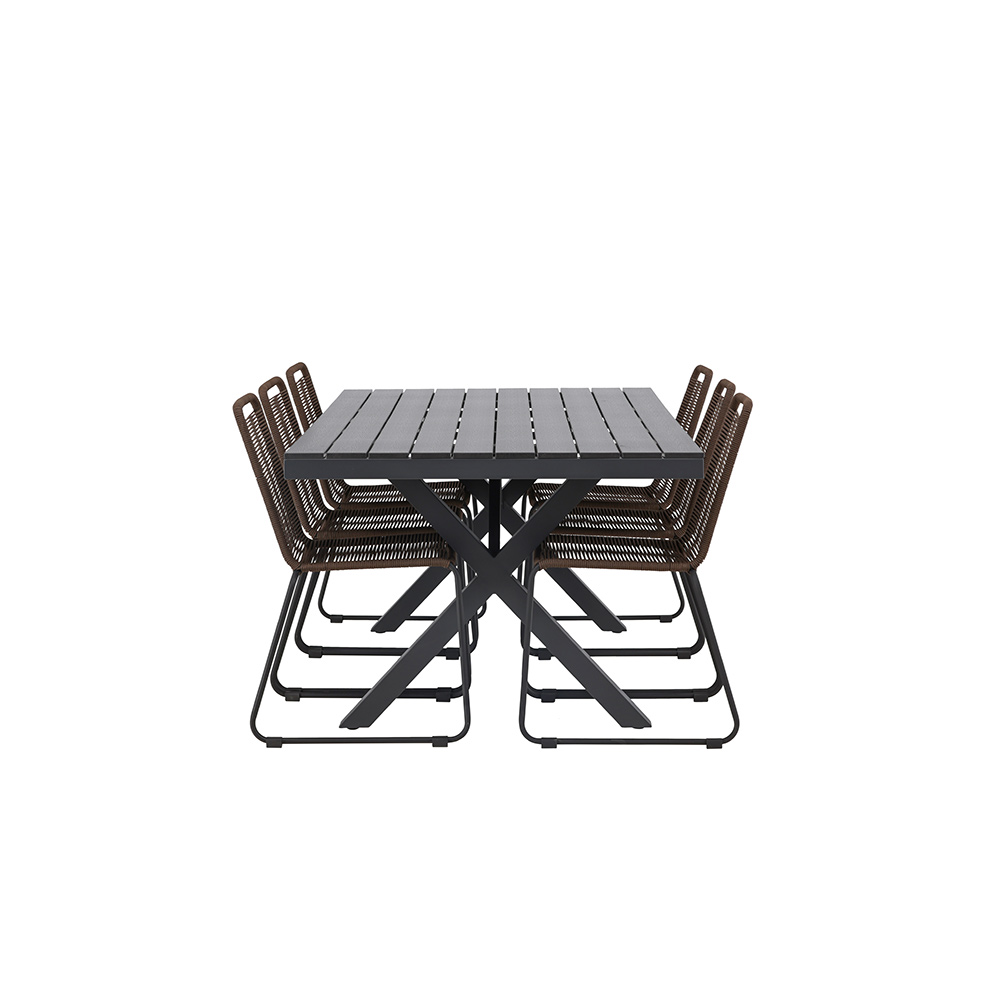 Matgrupp Venture Home Garcia Bord med 6 Lindos Stolar