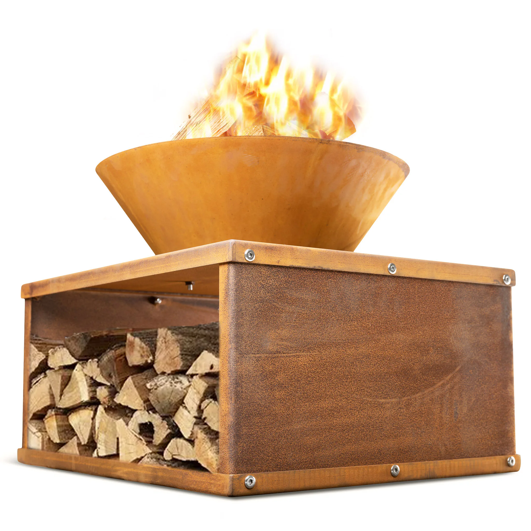 Eldstad Lyfco Cortenstål Skål med Bord