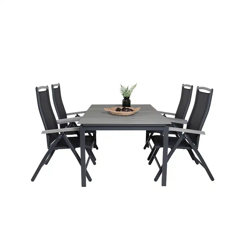 Matgrupp Venture Home Lova 160/240 med 4 Aleyna Stolar