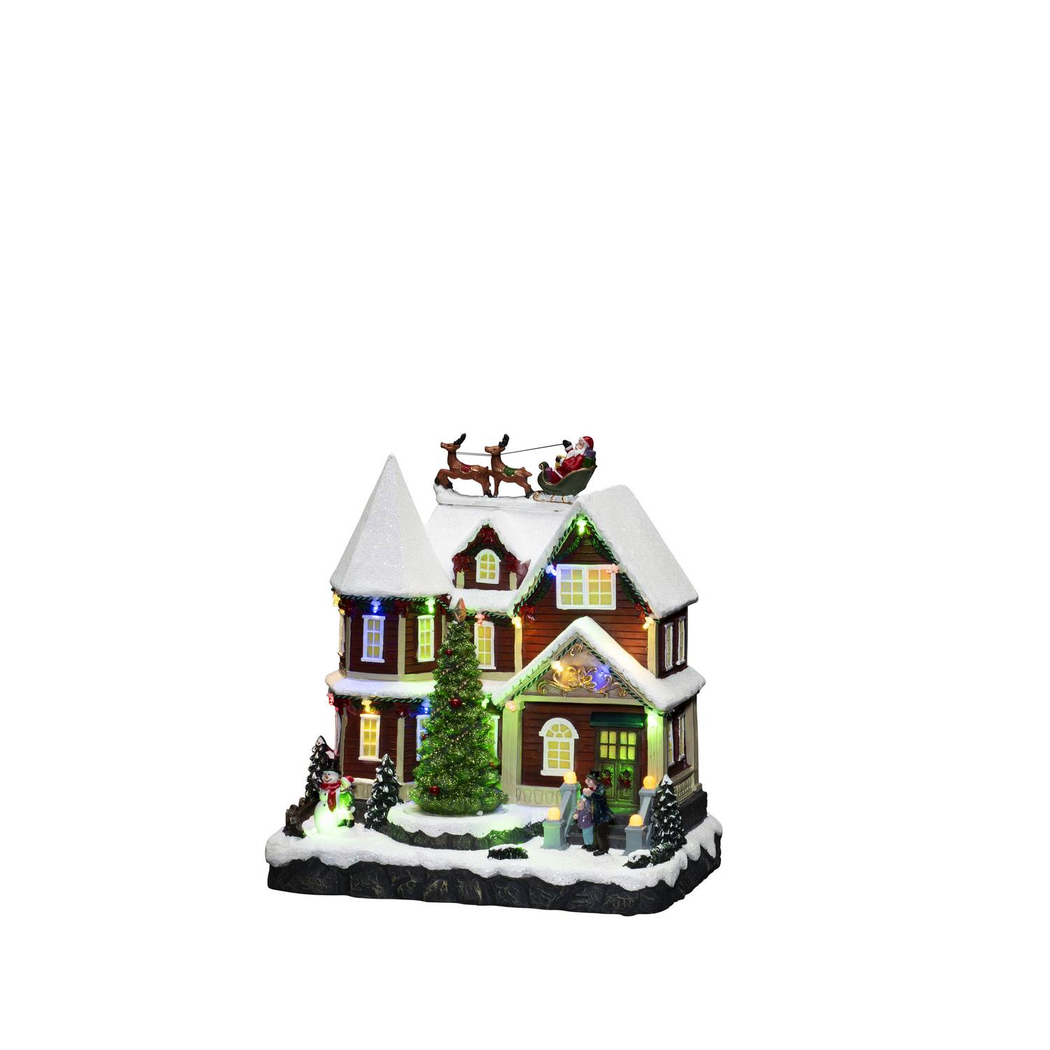 Julby Gnosjö Konstsmide B/O Mekanisk LED Hus & Gran