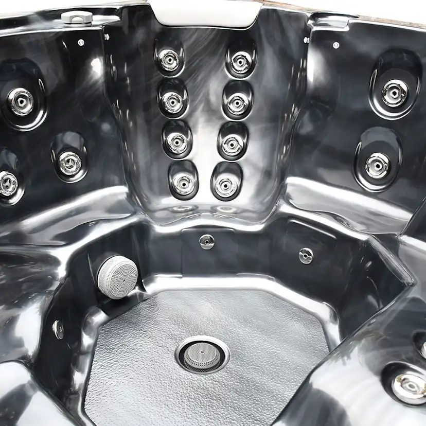 Spabad Westerbergs Sandhamn 42 Jets Svart med Lock