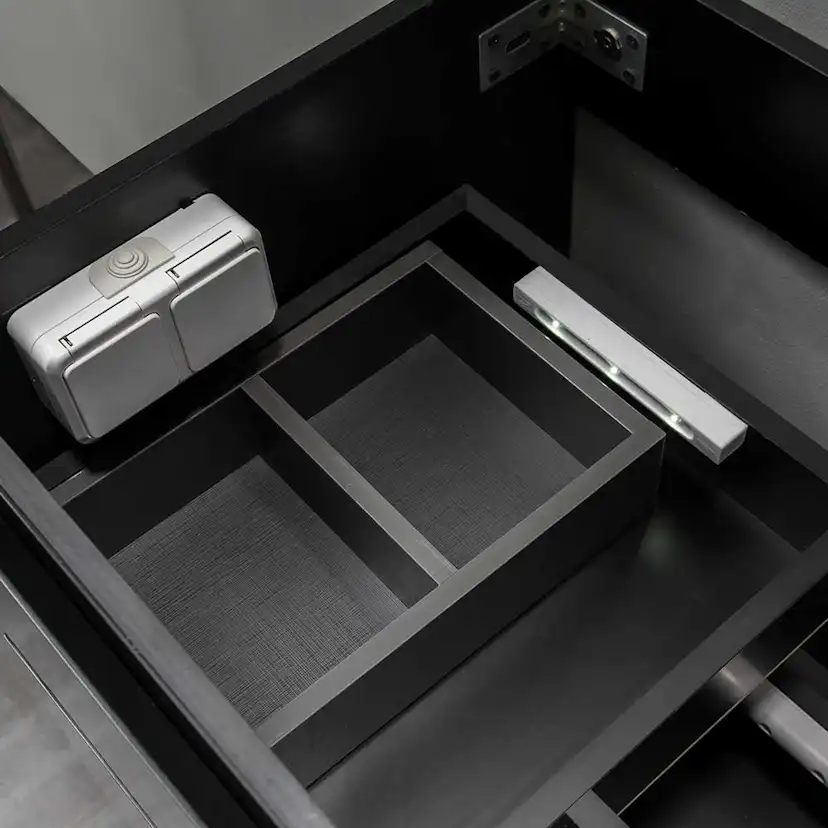 Tvättställsskåp Bathlife Salig 1000 Svart 1000 mm, Enkel