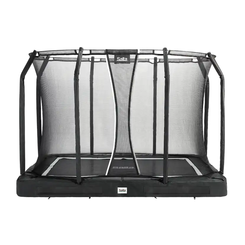 Studsmatta Salta Premium Ground inkl. säkerhetsnät 305x214 cm