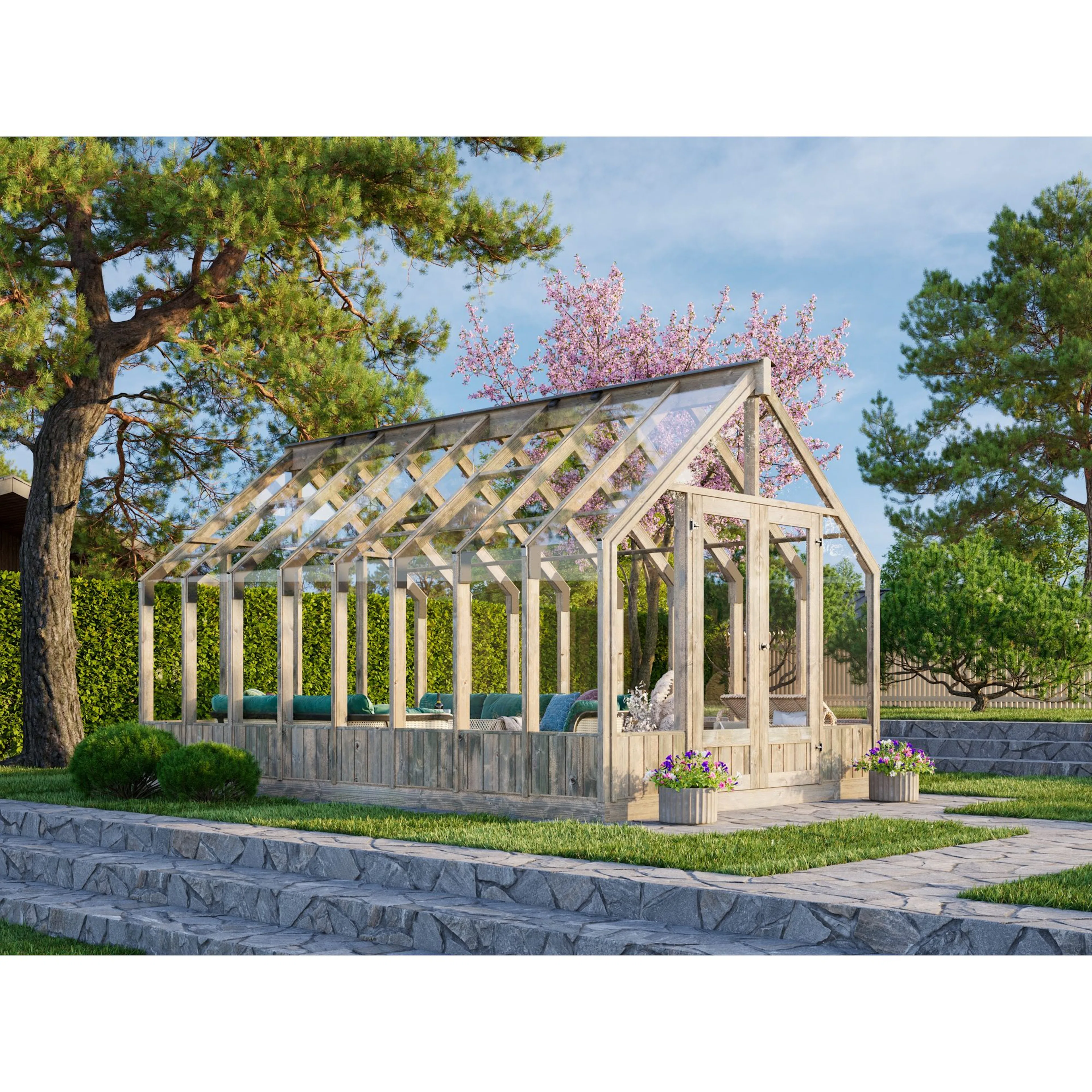 Växthus Palmako Emilia 14,5 m2