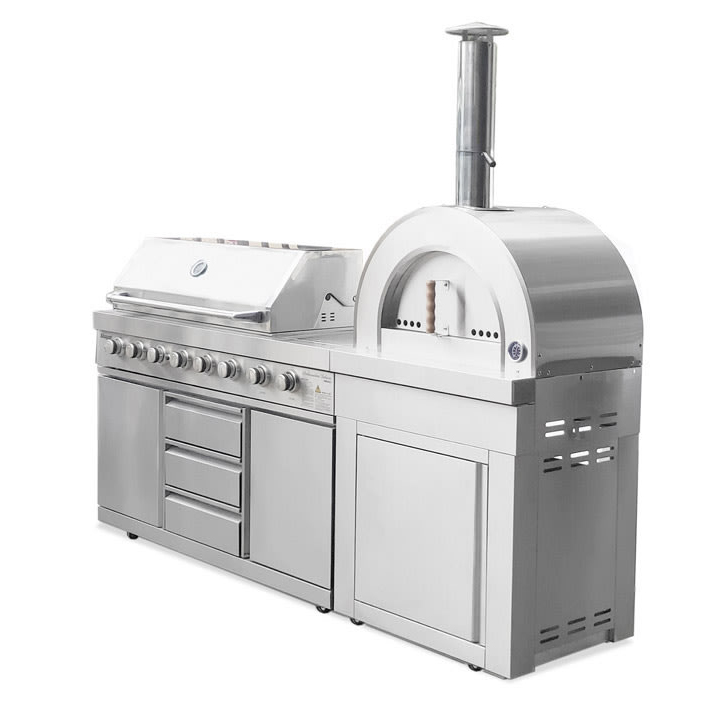 Vedeldad Pizzaugn Myoutdoorkitchen Classic Line Stainless Modul Naples