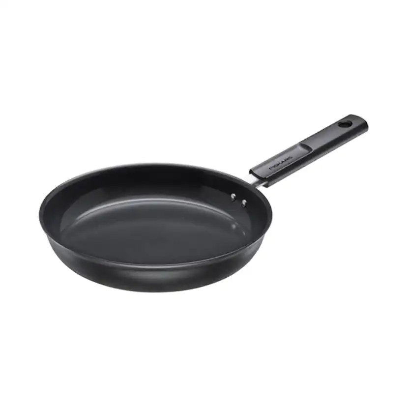 Stekpanna Fiskars Hard Face 24 cm Med Non-Stick Beläggning och Silikonlock