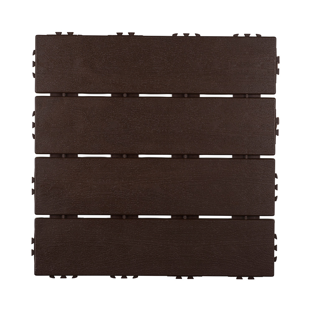 Golvplatta Hestraplattan Woodlook Dark Oak Golvtrall i Plast