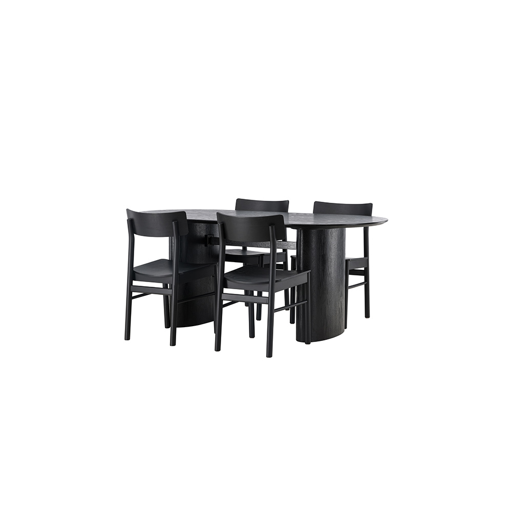 Matgrupp Venture Home Isolde med 4 st Montros stolar