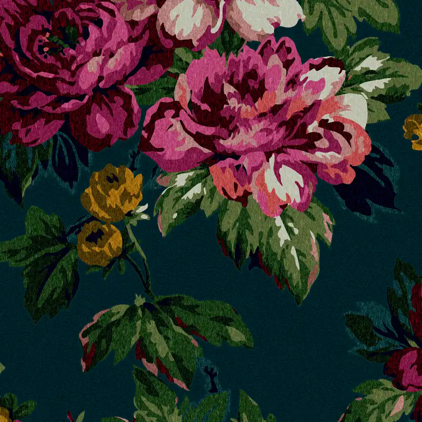 Tapet Joules Invite Floral Peacock