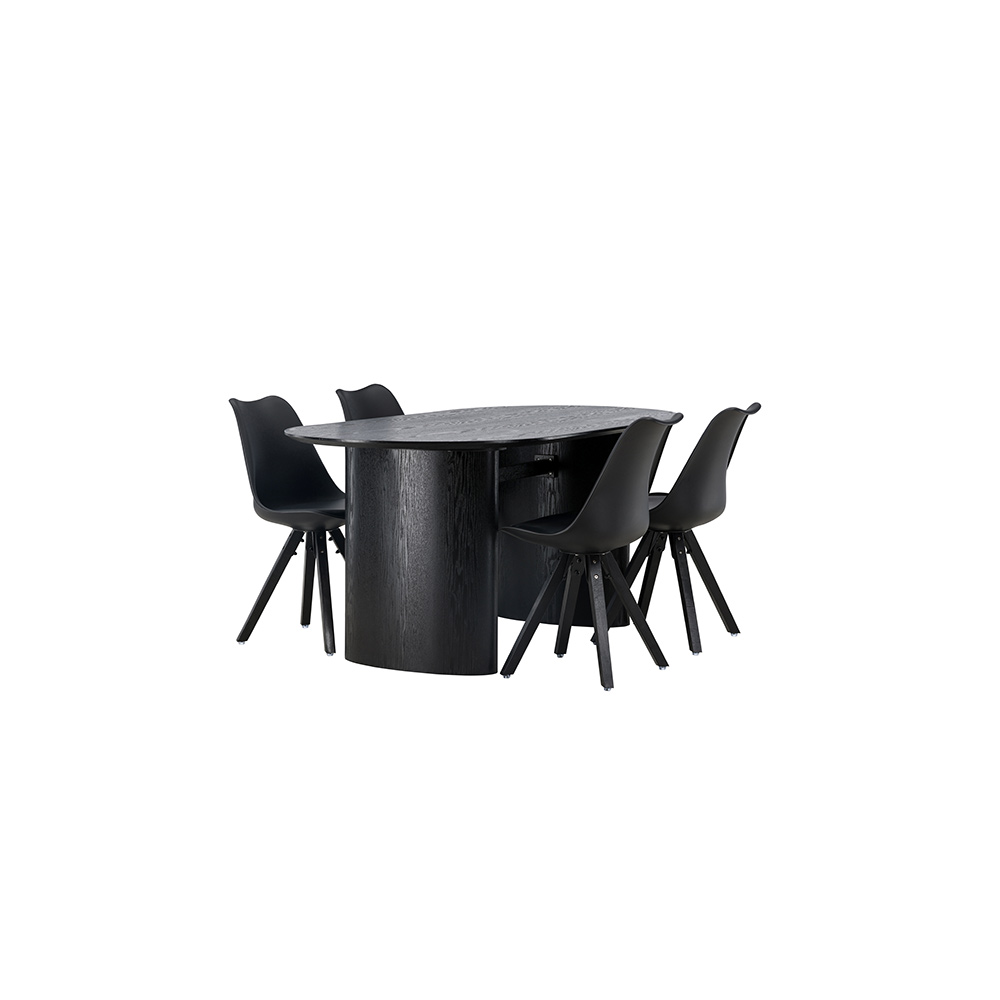 Matgrupp Venture Home Isolde med 4 st Zeno stolar