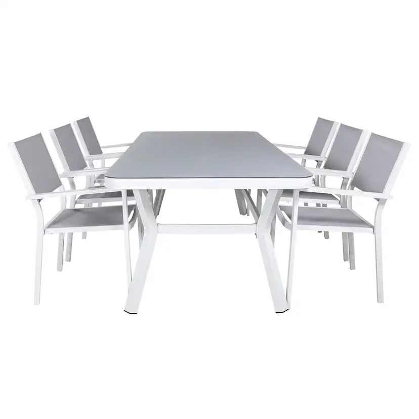 Matgrupp Venture Home Virya 160x90 med 6 Copacabana Stapelstolar