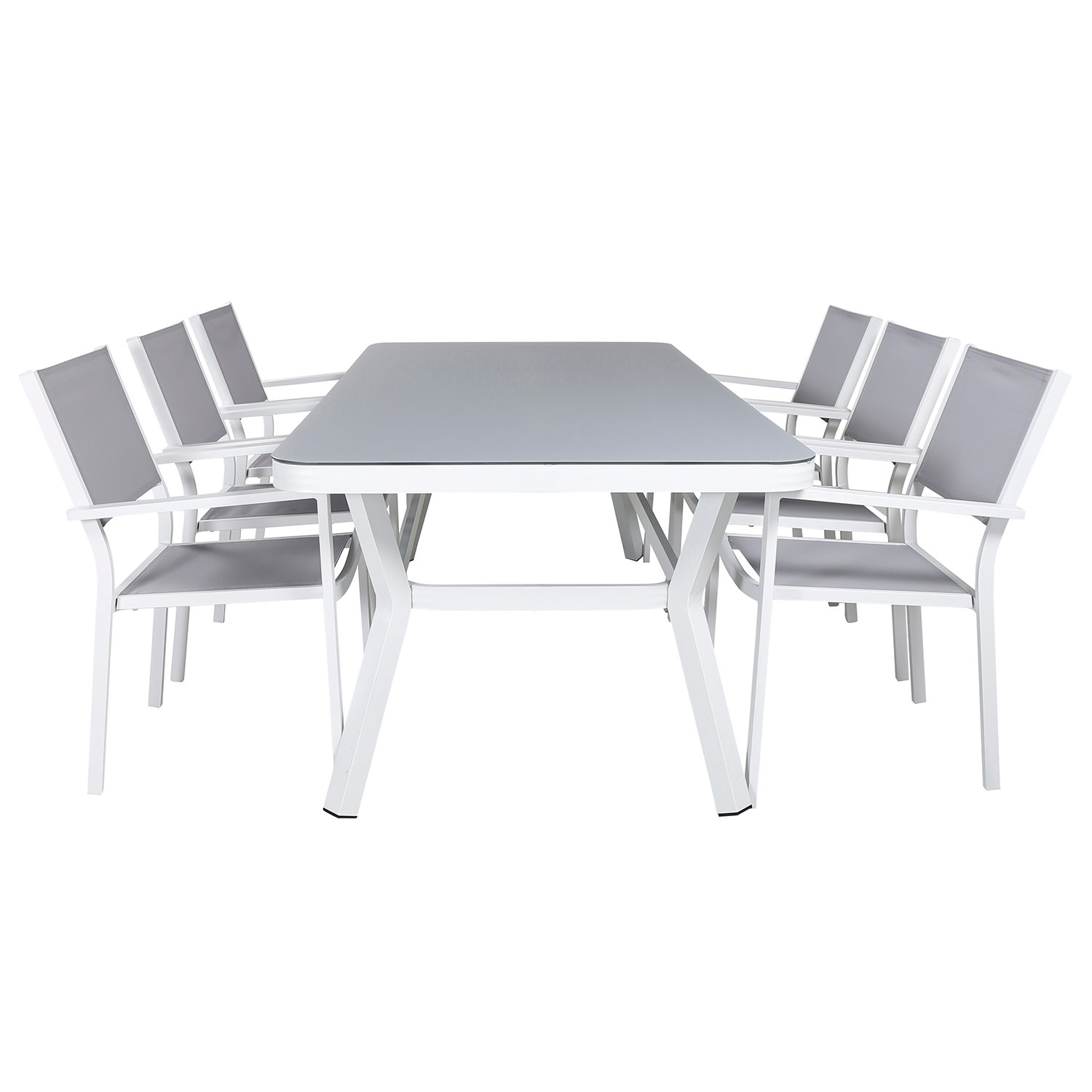 Matgrupp Venture Home Virya 160x90 med 6 Copacabana Stapelstolar