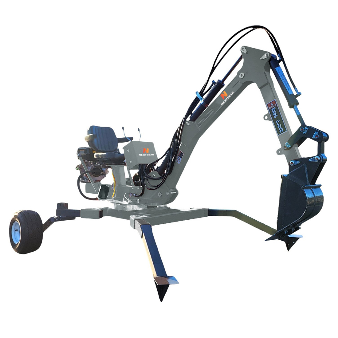 Grävmaskin Nextgear Motoscoop 360 ATV 15 HK Bensindriven 30 cm Skopa