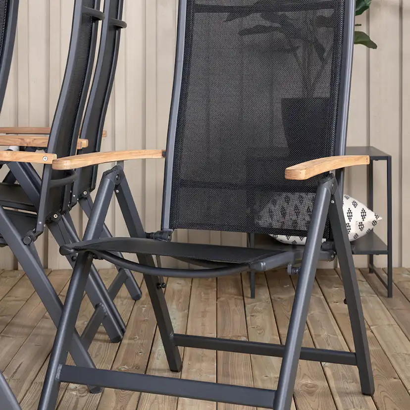 Matgrupp Venture Home Perla med 8 Perla Positionsstolar