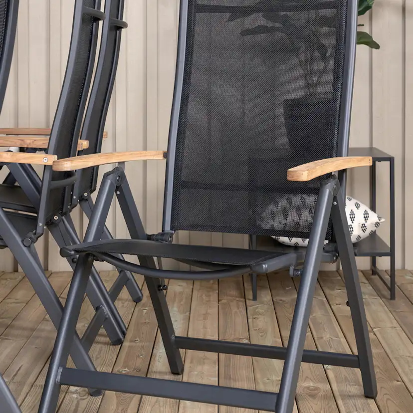 Matgrupp Venture Home Perla med 8 Perla Positionsstolar