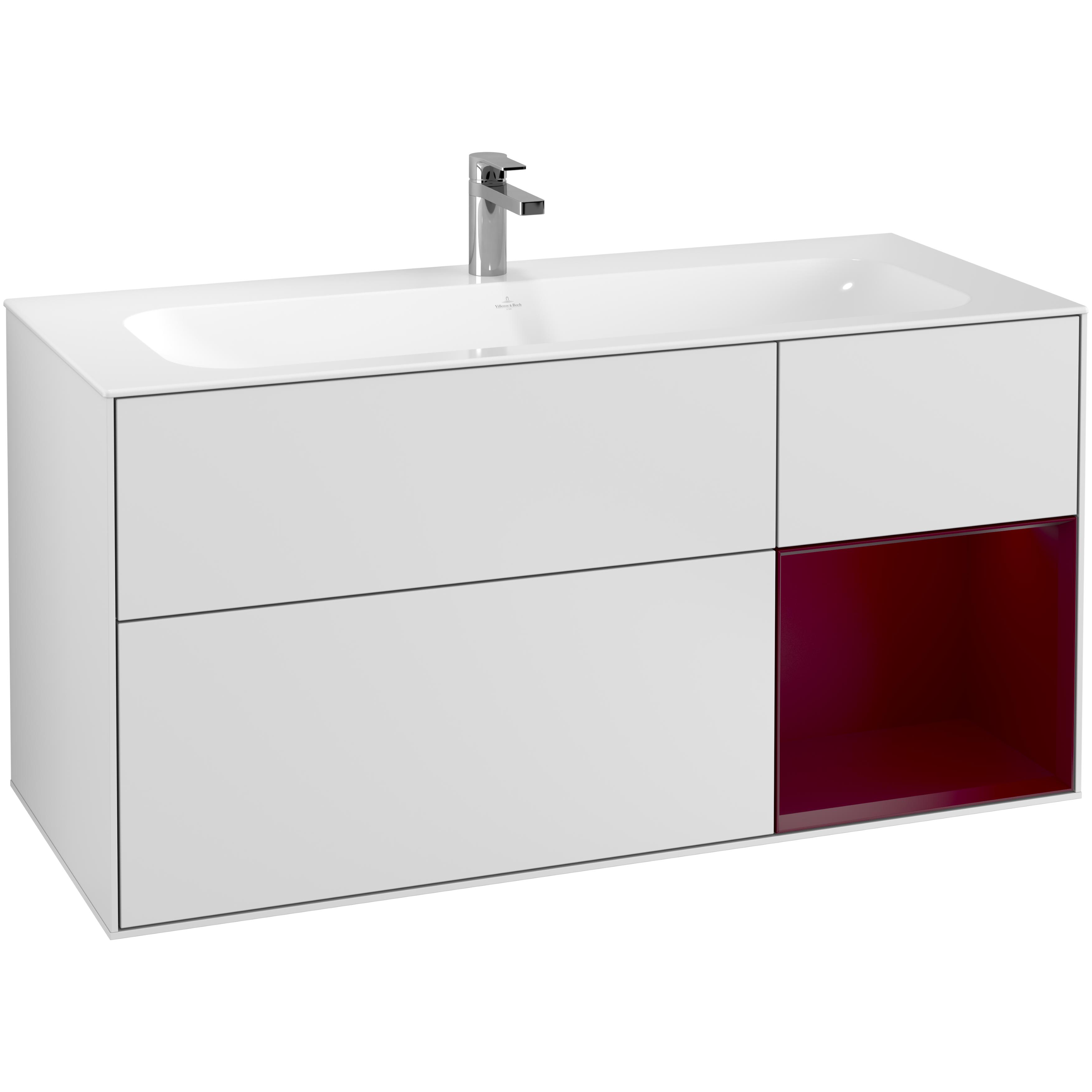 Tvättställsskåp Villeroy & Boch Finion med 3 Lådor och Hylla för Inbyggt Tvättställ