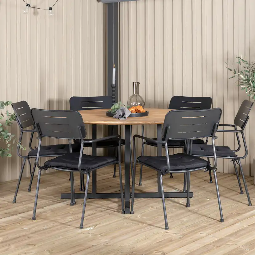 Matgrupp Venture Home Zurc med 6 Nime Matstolar