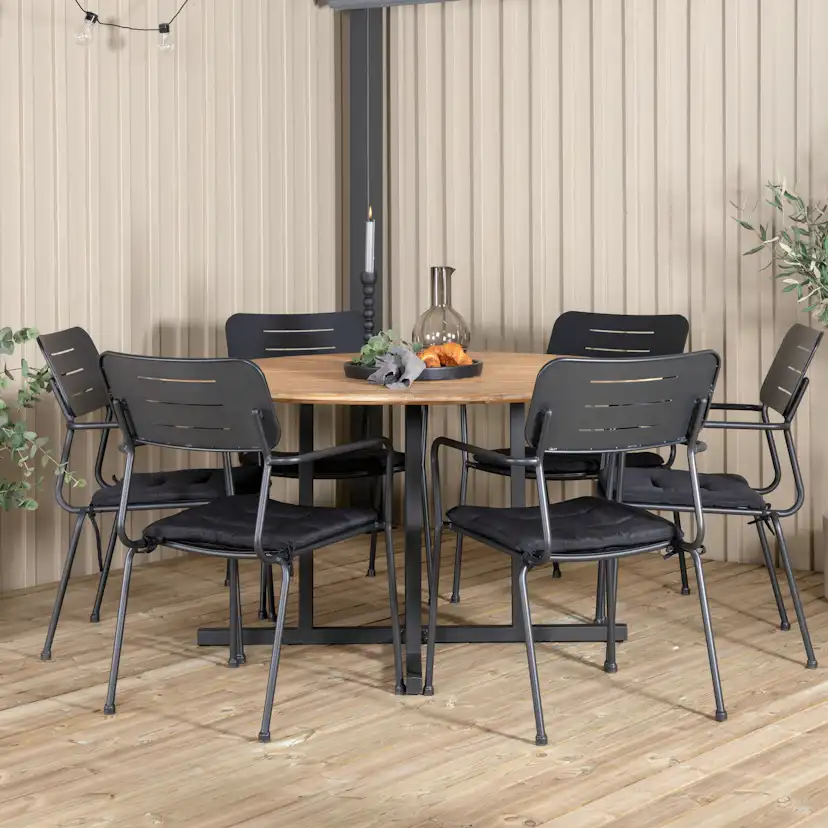 Matgrupp Venture Home Zurc med 6 Nime Matstolar
