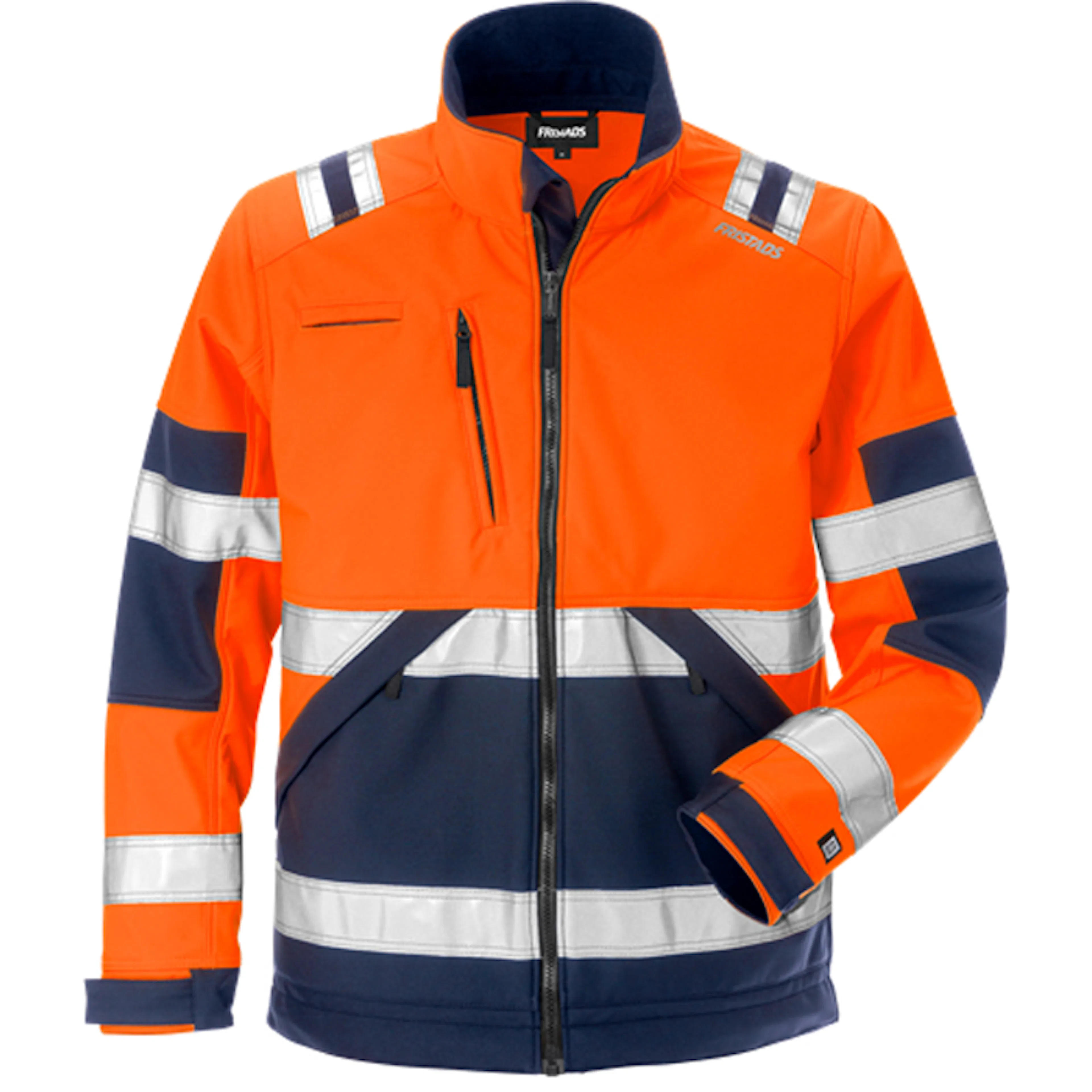 Varsel Softshell-jacka 4083 WYH, klass 2 Storlek: 4XL, Varselorange/Marinblå