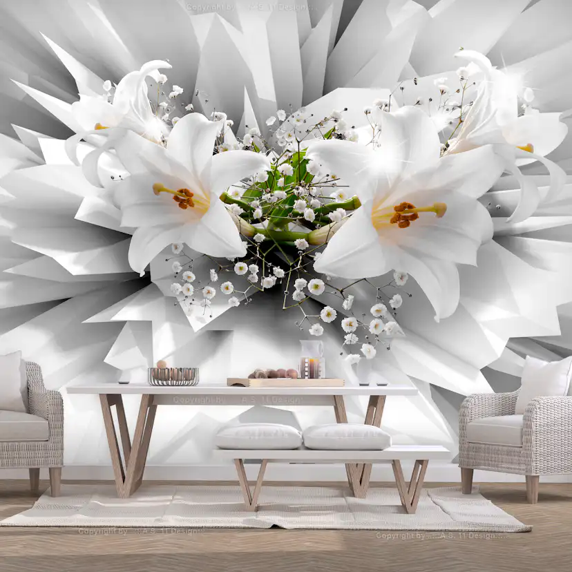 Fototapet Arkiio Självhäftande Floral Explosion