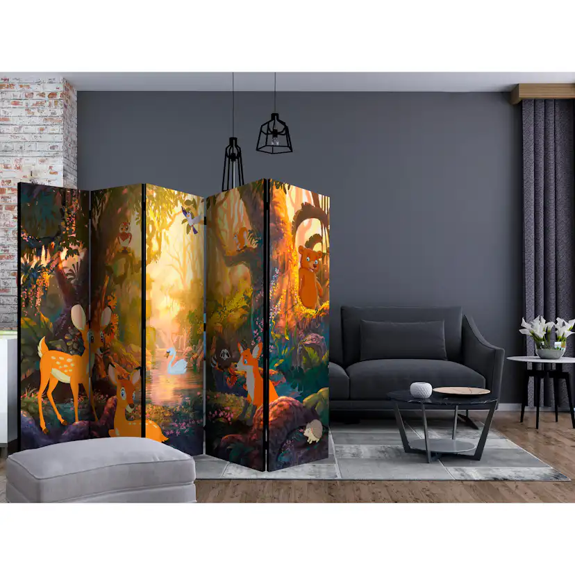 Rumsavdelare Arkiio Animals in the Forest II 225x172 cm