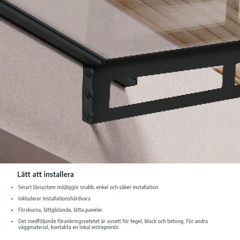 Entrétak Canopia by Palram Taurus Klar Silver 0,9 X 1,5 m