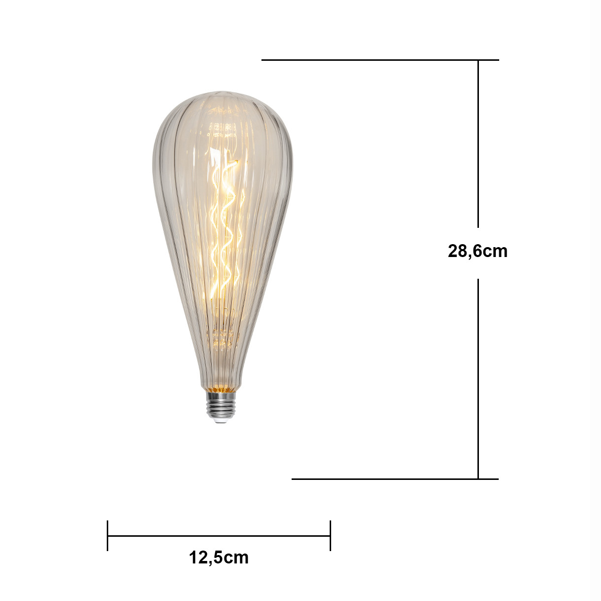 LED-lampa Star Trading Decoled Line E27 P125