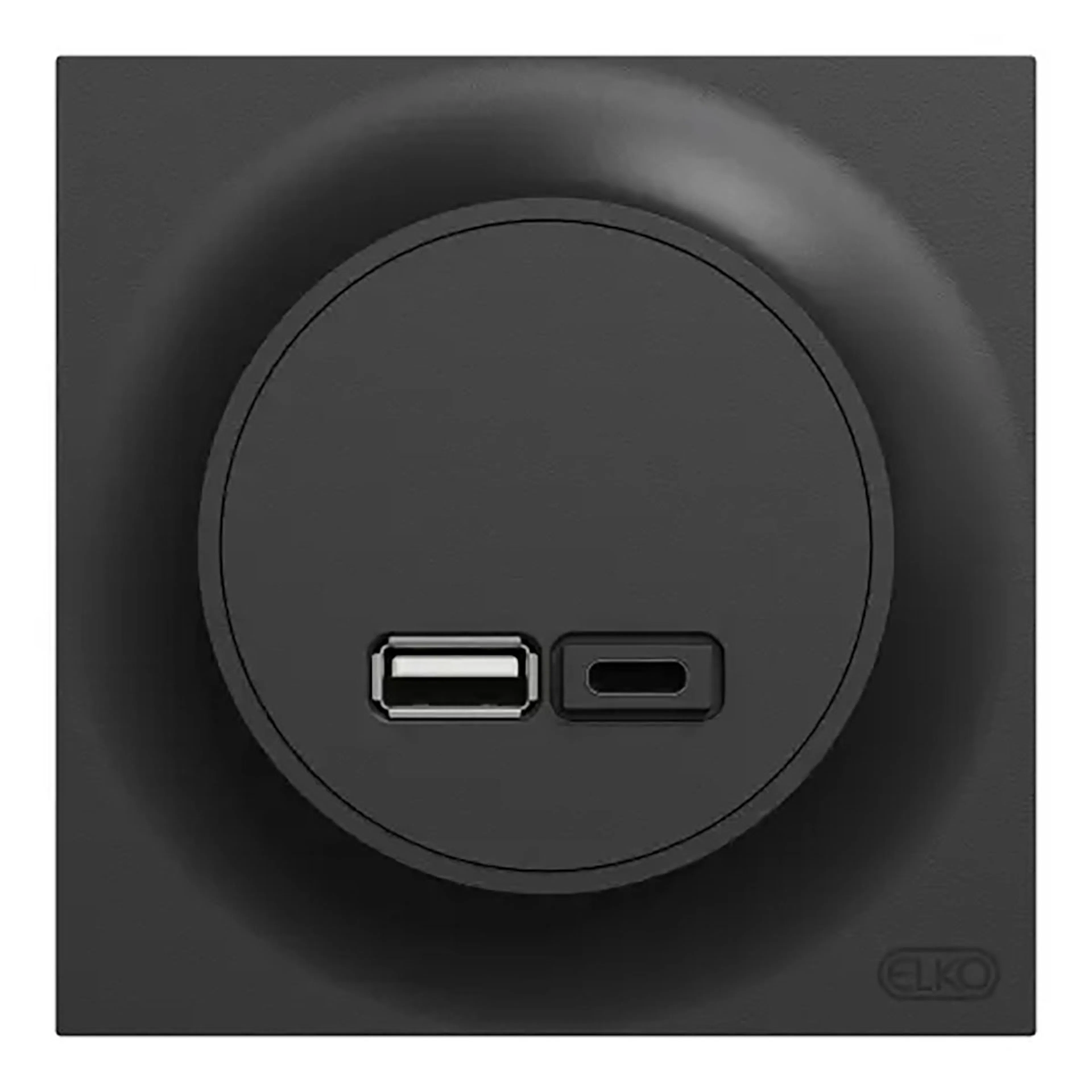 USB UTTAG TYP A+C 21W ONE SV Svart