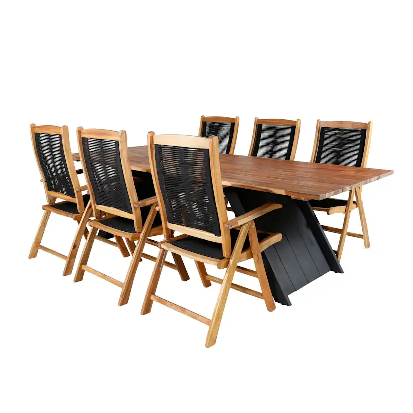 Matgrupp Venture Home Doni med 6 Peder Positionsstolar
