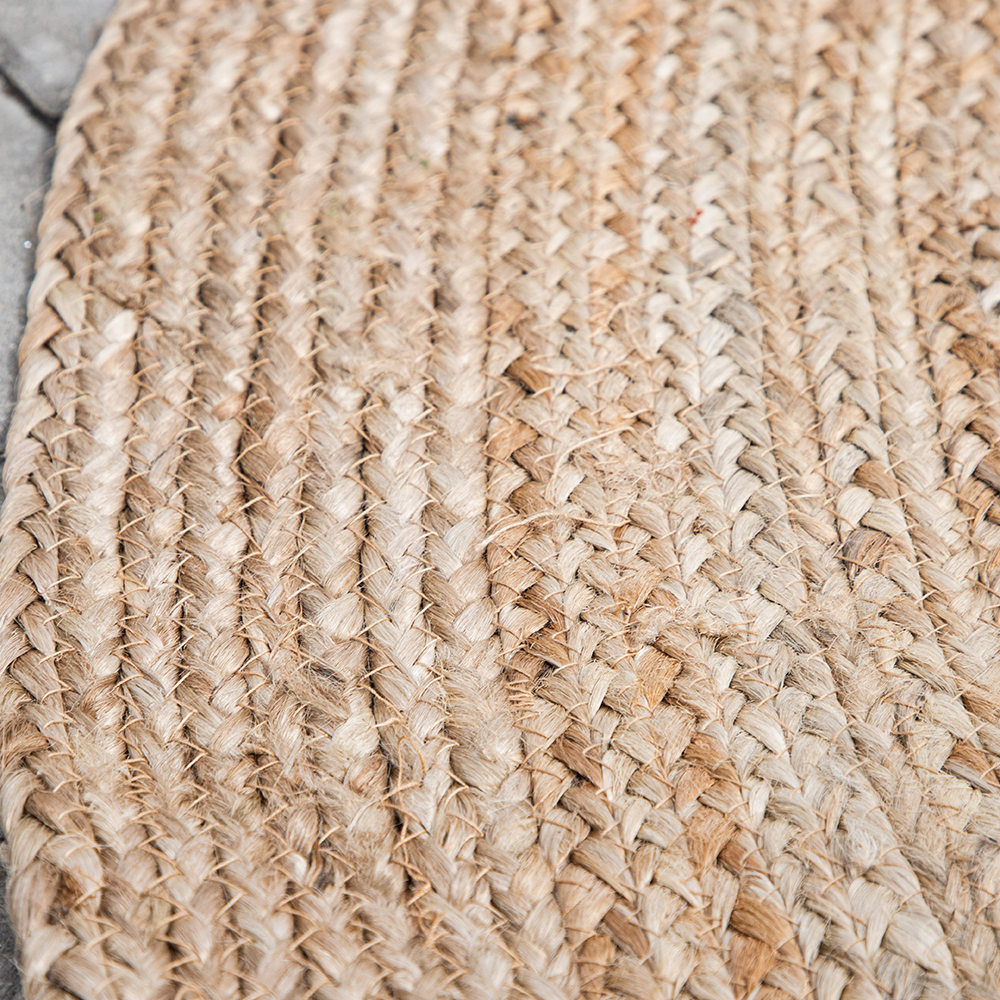 Oliver 100% jute - 200*200- -Round-Natural dark 200x200 cm