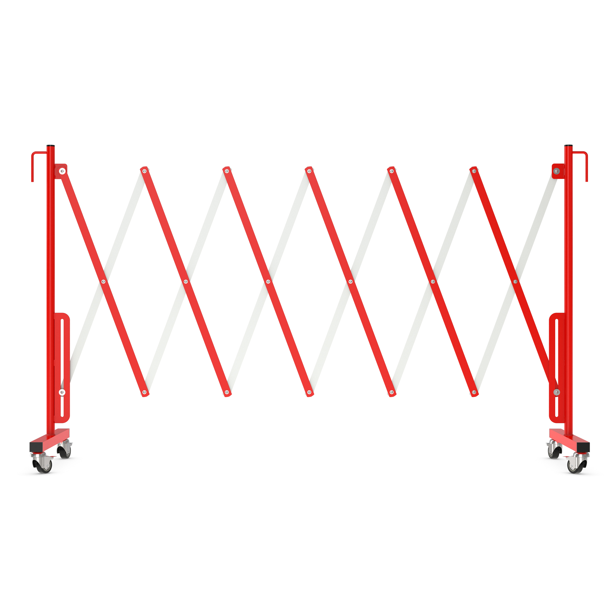 Avgränsare R&R Solutions Expanderbar Mobil Röd/Vit