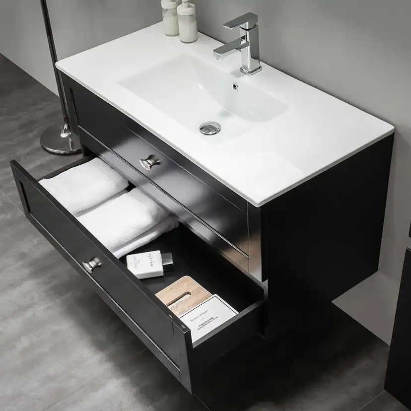 Tvättställskåp Bathlife Salig Svart