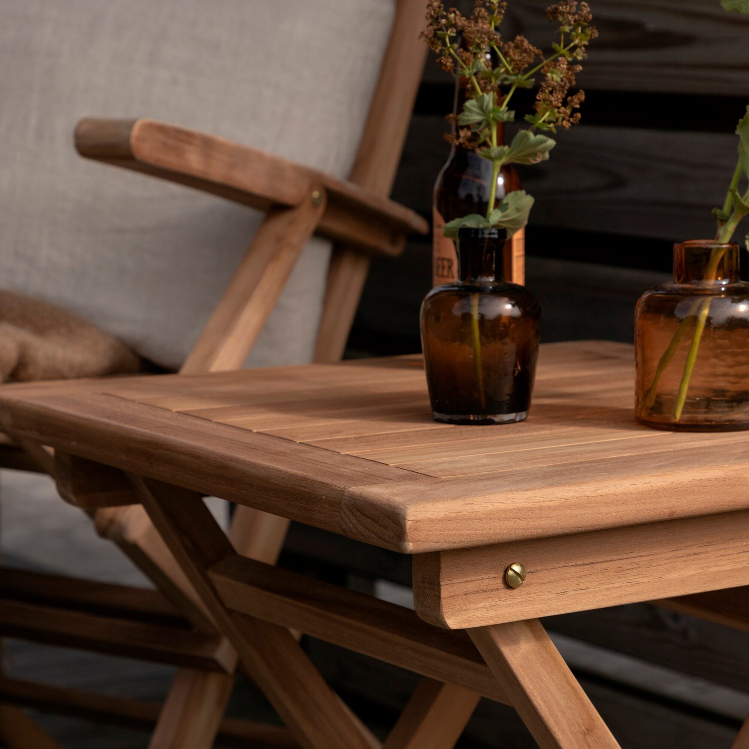 Loungebord Venture Home Kenya Teak 50×50 cm Utomhus