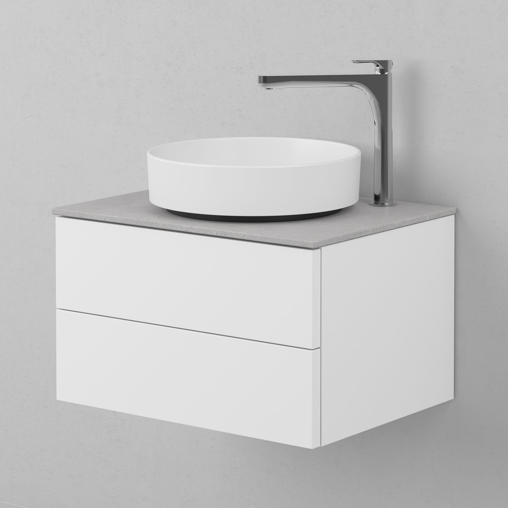 Tvättställsskåp INR Air Solid med 2 Lådor