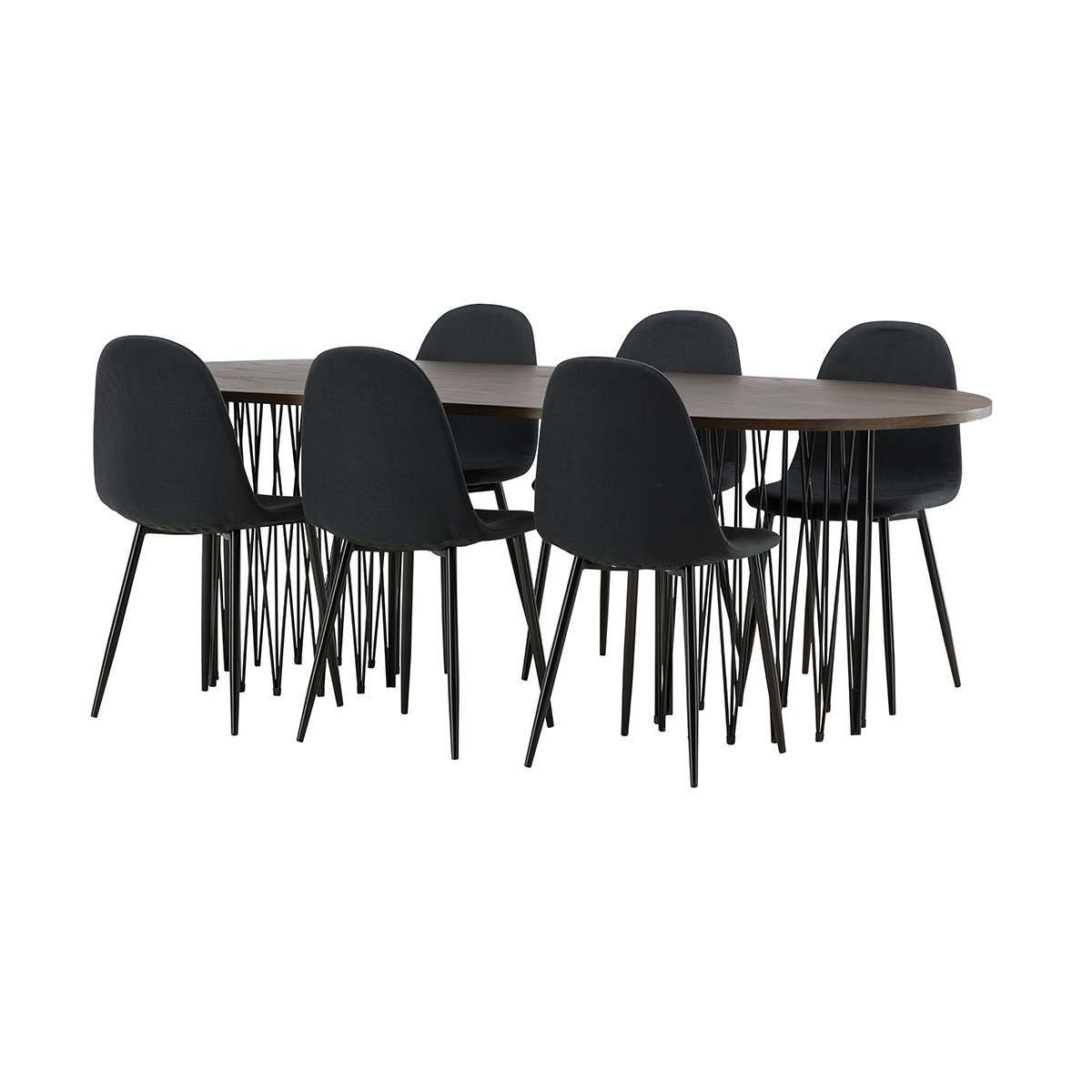 Matgrupp furniture/fashion Stone med 6 Polar Stolar
