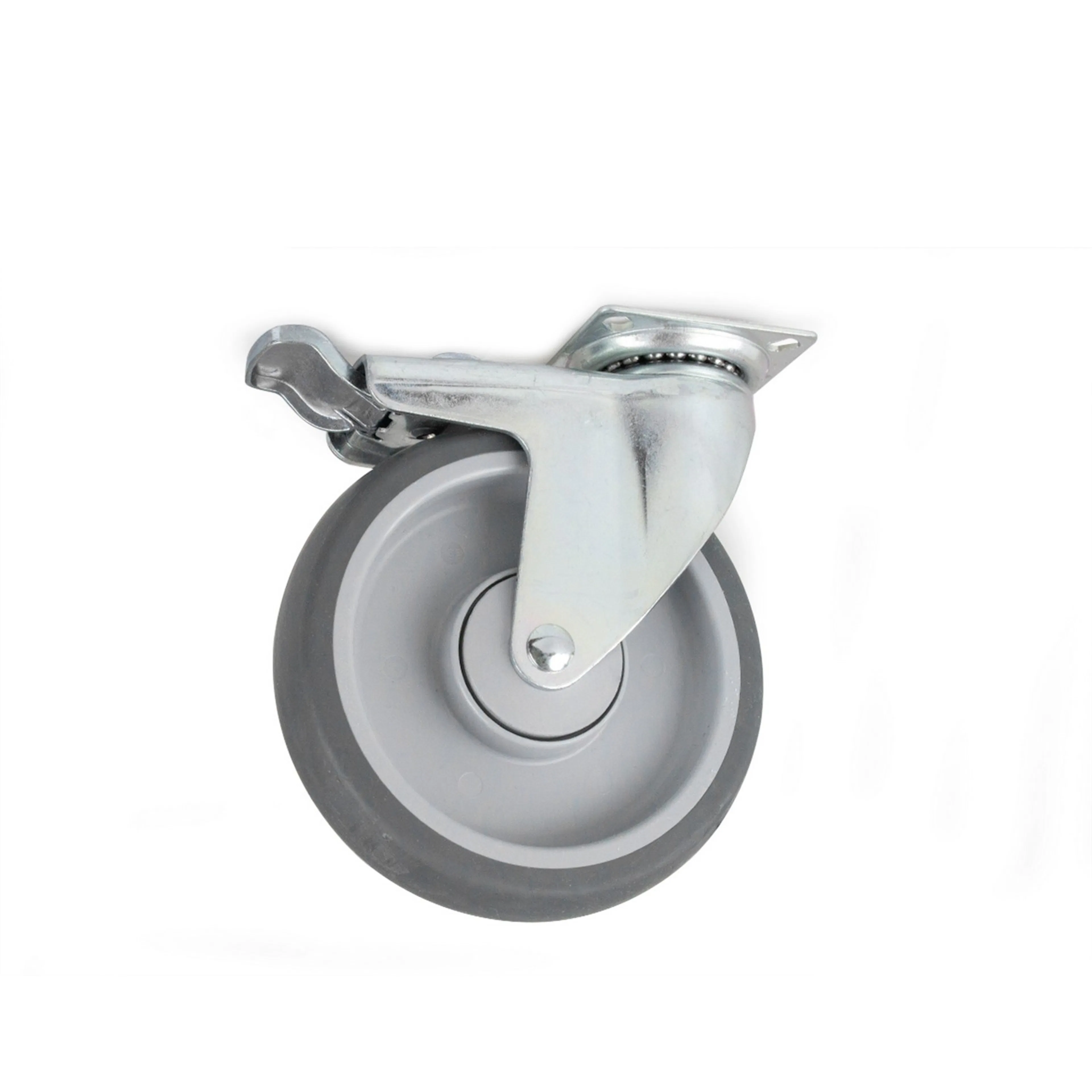 Länkhjul Habo 4310 med Broms 100 mm