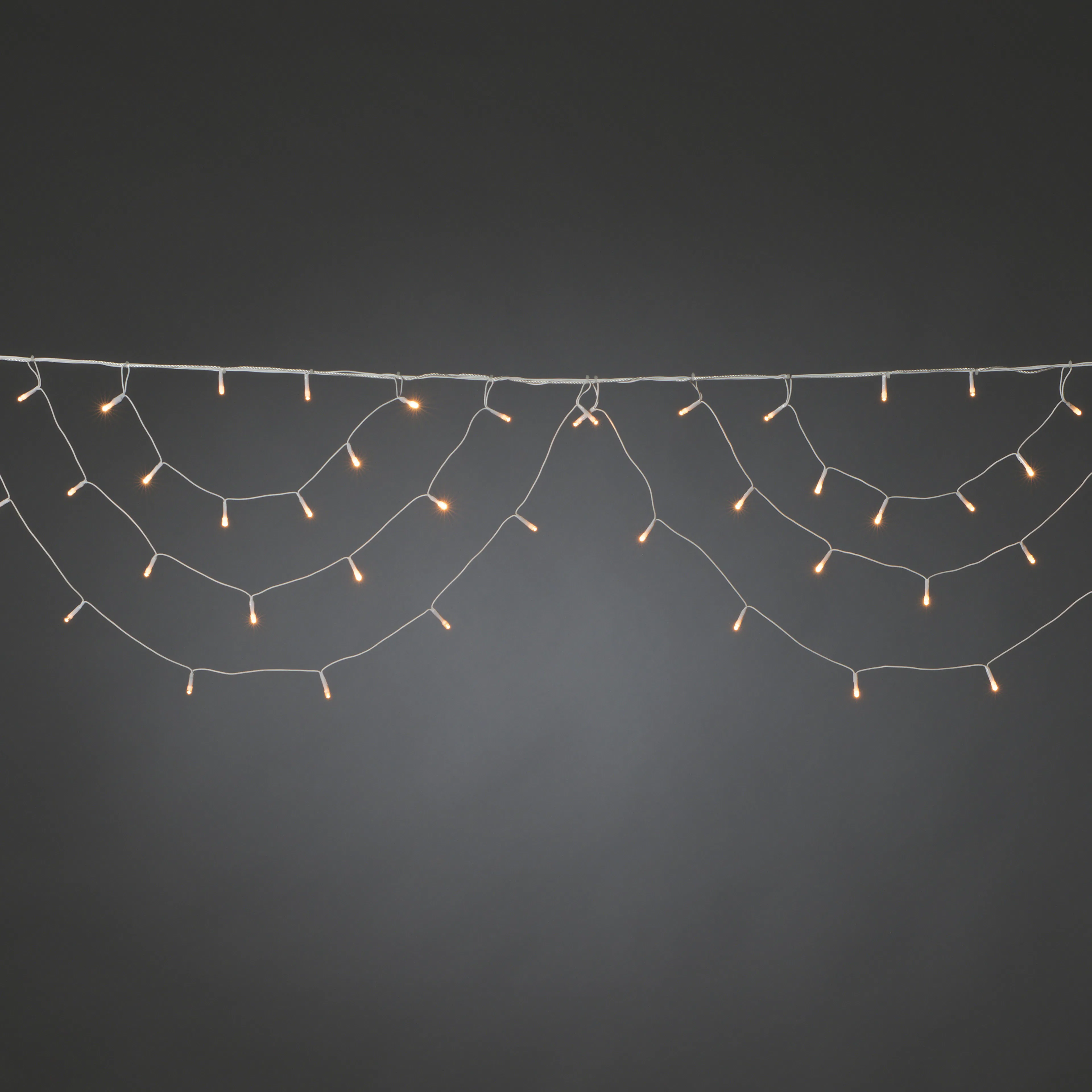 Istappsslinga Gnosjö Konstsmide Bågar 184L Amber LED