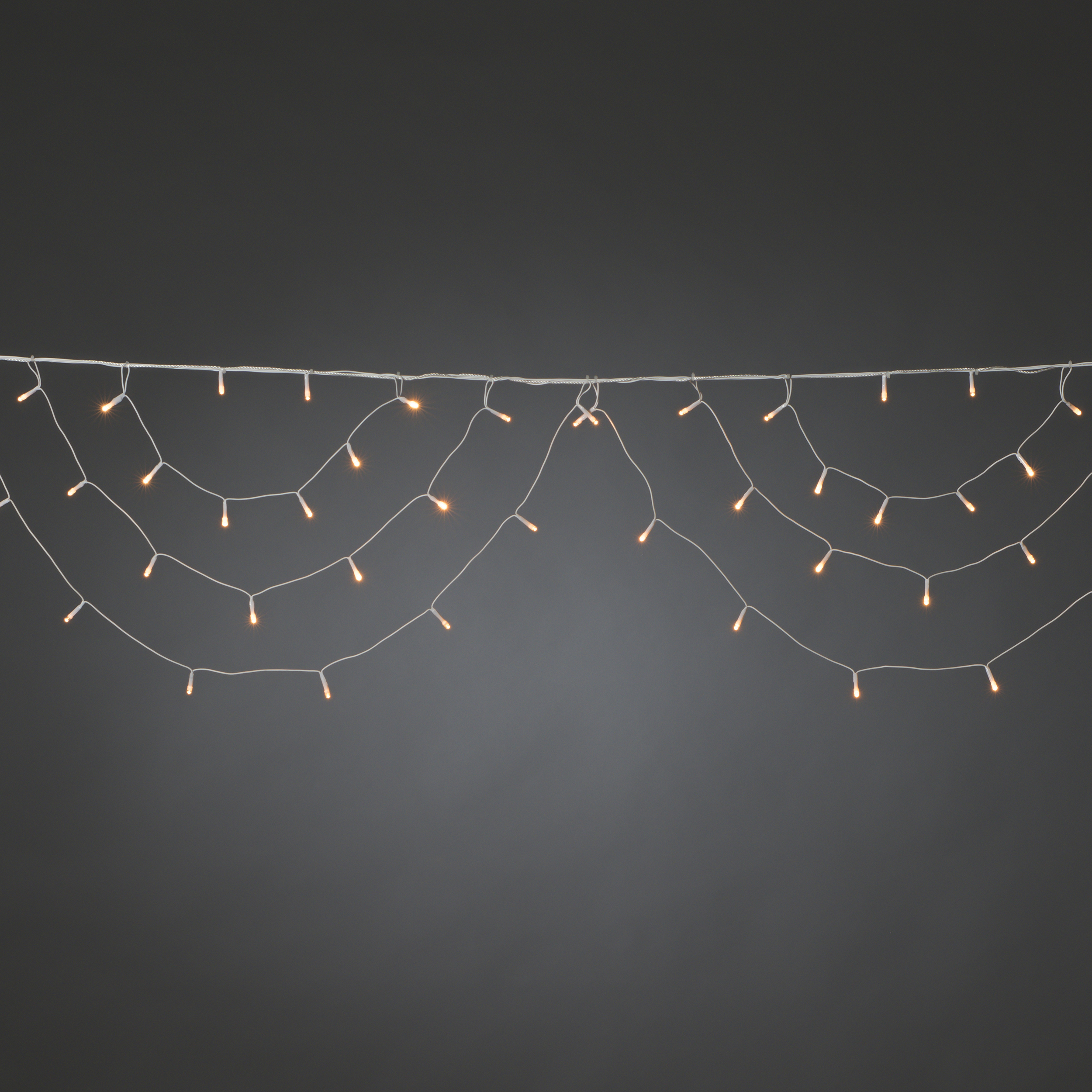 Istappsslinga Gnosjö Konstsmide Bågar 184L Amber LED