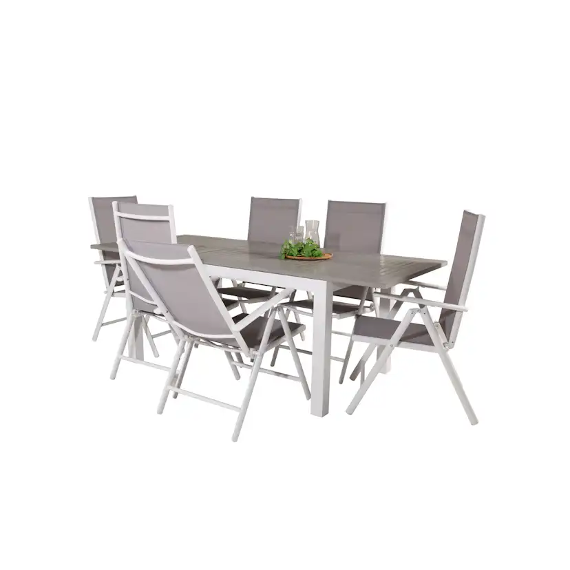 Matgrupp Venture Home Aleyna 152/210 med 6 Bront Stolar