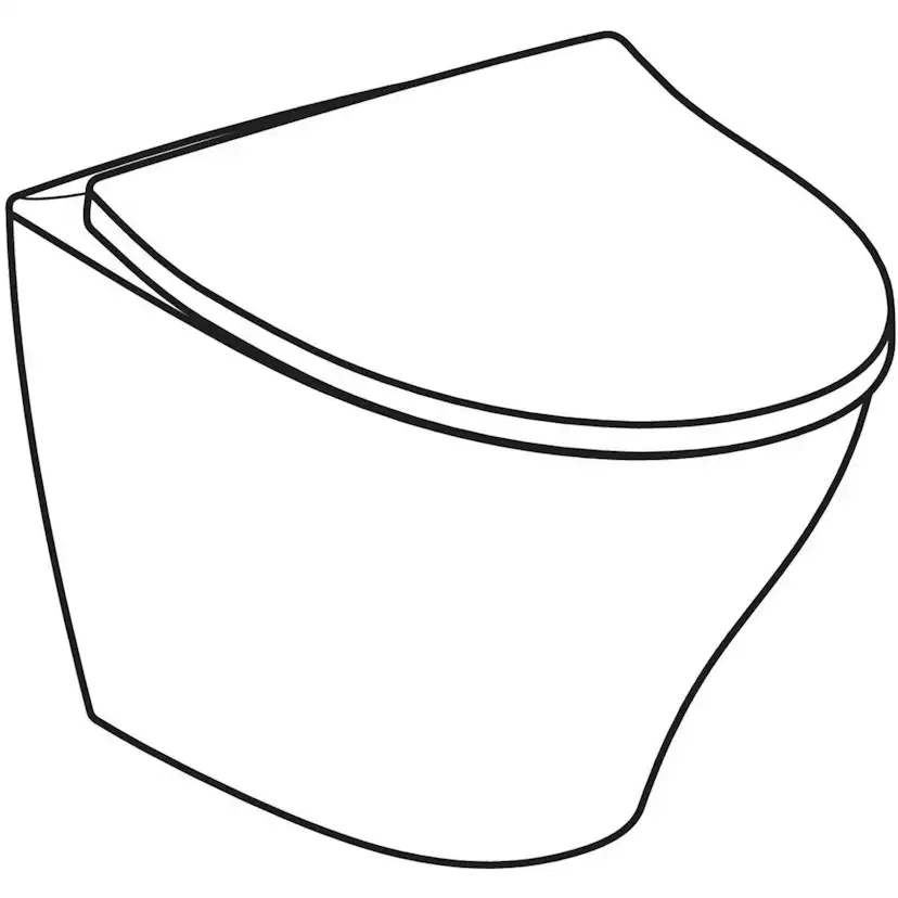 Vägghängd Toalettstol IFÖ Vinta Modern Rimfree med S-C Sits