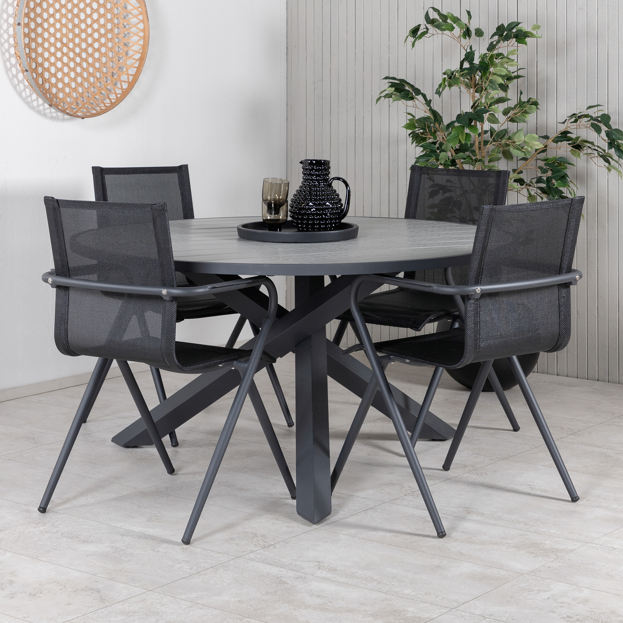 Matgrupp Venture Home Pincy med 4 Aspen Matstolar