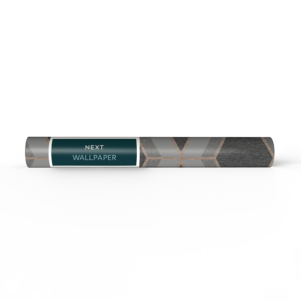 Tapet NEXT Optical Triangle Grey