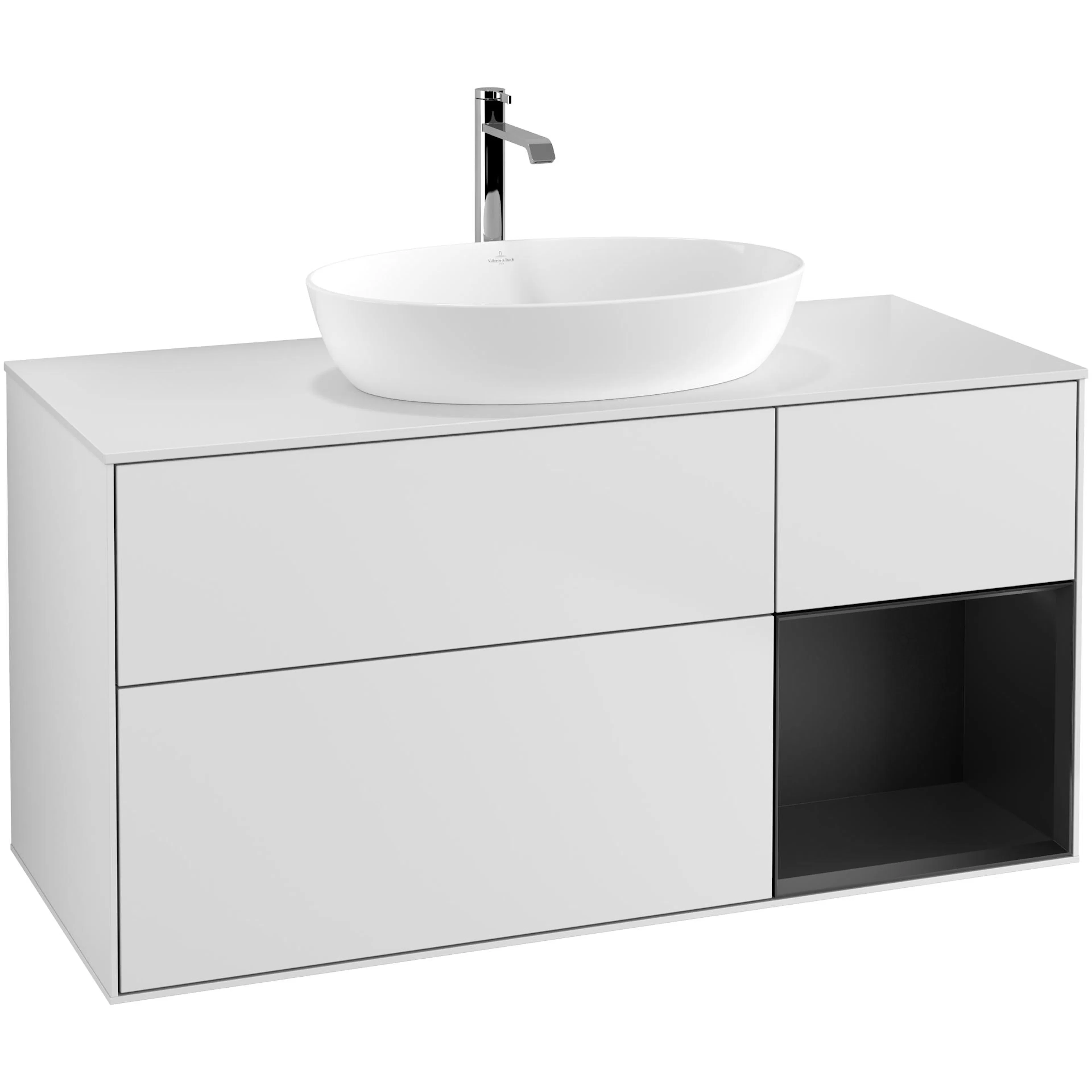 Tvättställsskåp Villeroy & Boch Finion med 3 Lådor Hylla och Bänkskiva för Fristående Tvättställ från Artis & Collaro