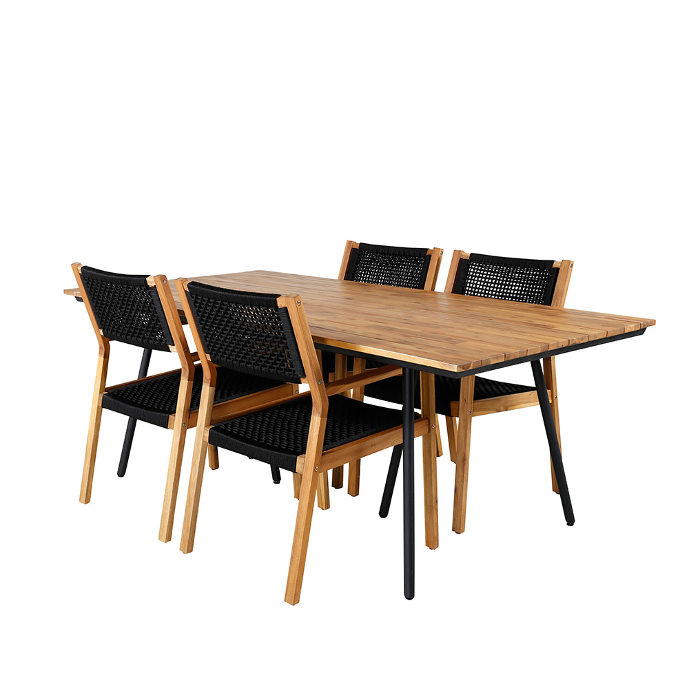 Matgrupp Venture Home Chane med 4 Jimbo Matstolar