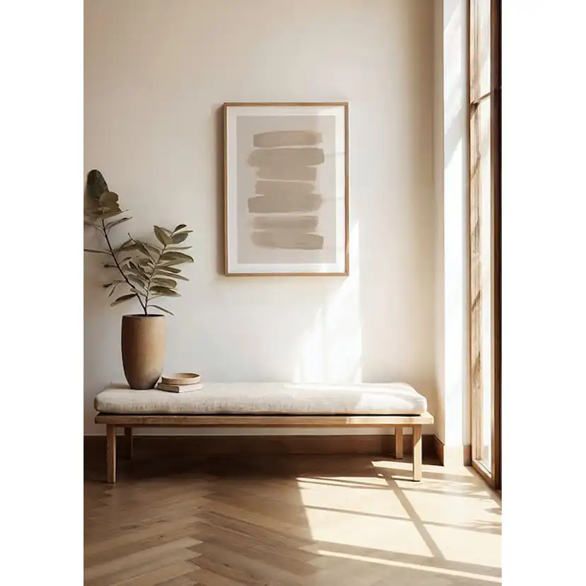 Poster Gallerix Beige Brushwork