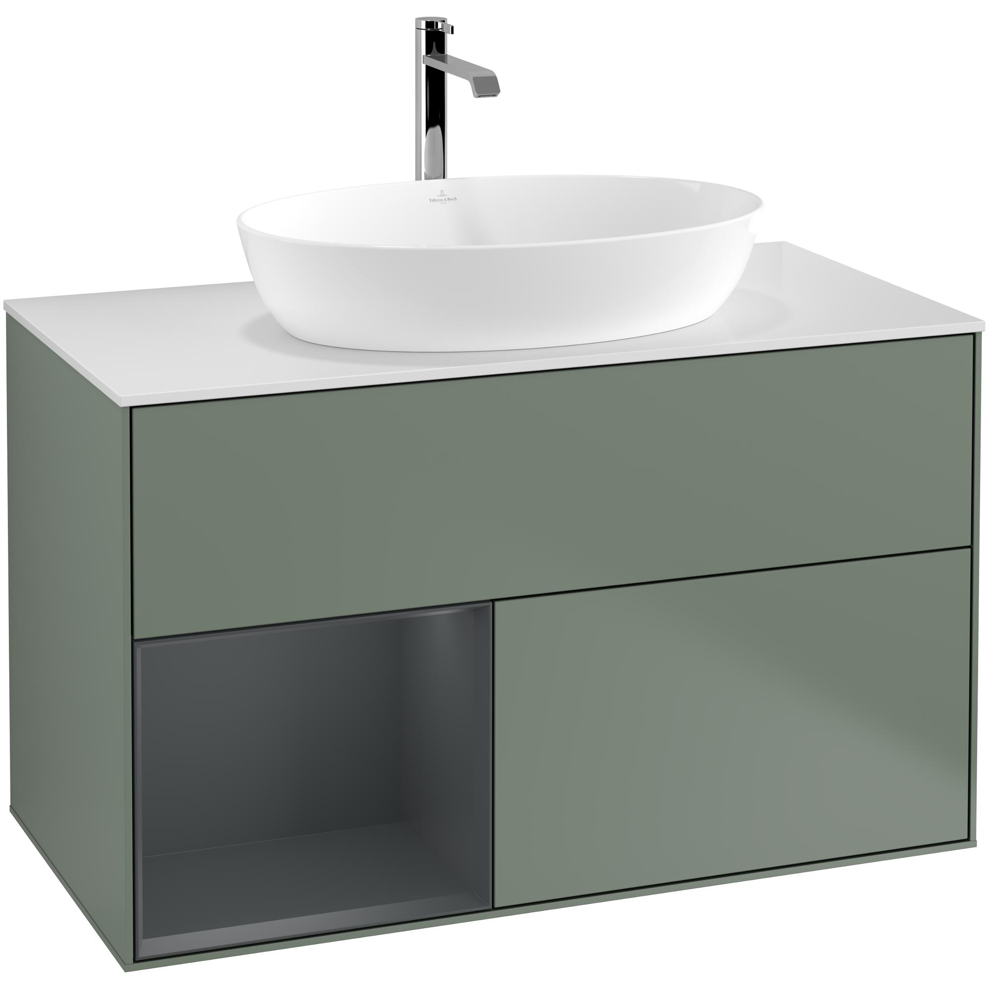 Tvättställsskåp Villeroy & Boch Finion med 2 Lådor Hylla och Bänkskiva för Fristående Tvättställ från Artis & Collaro