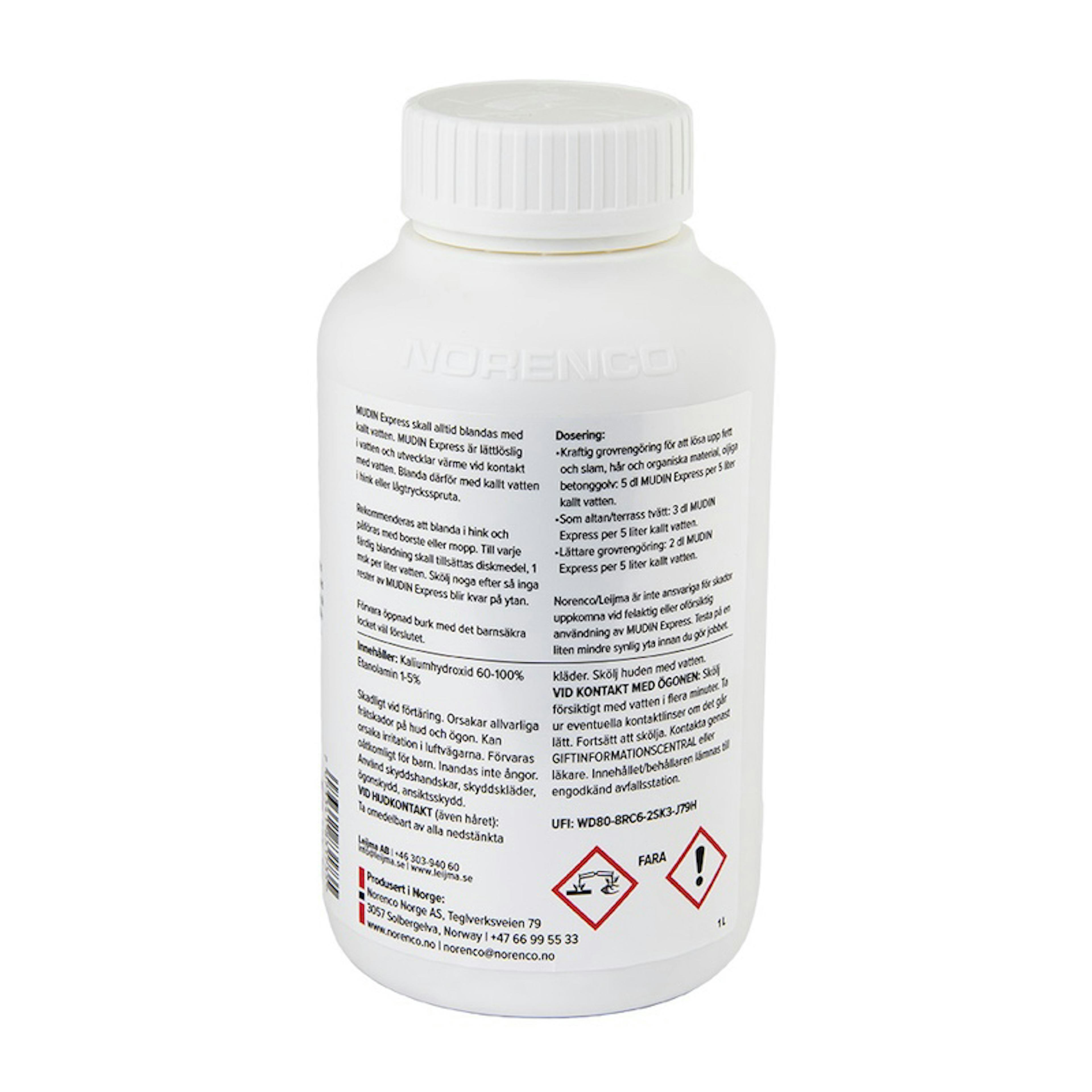Fettlösare Norenco MUDIN Express 1 L