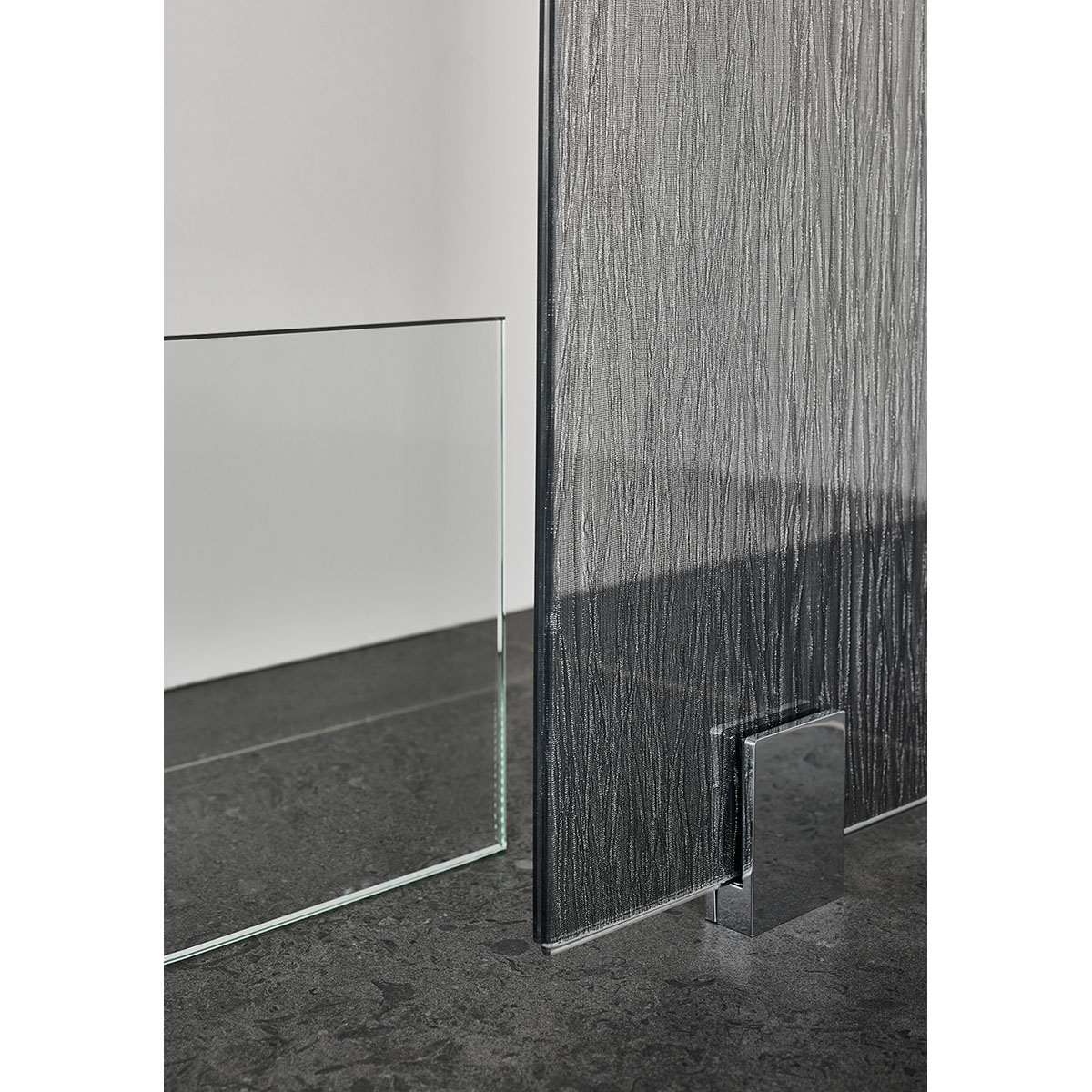 DUSCHVÄGG INFINITY LACE 80 KROM 784x2000, Krom, Kromad